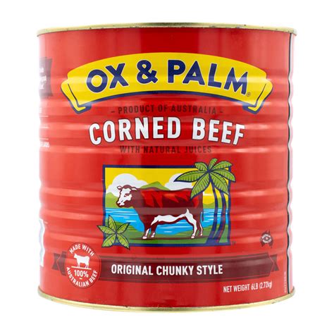 Ox And Palm Corned Beef Original Chunky Style 6 Lb Mw Polar