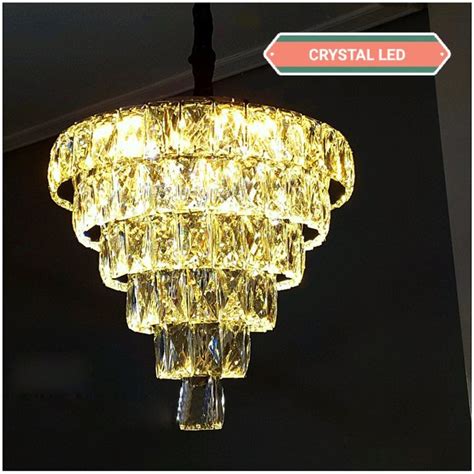 Jual Lampu Hias Gantung Kristal Premium New Modern Crystal Led