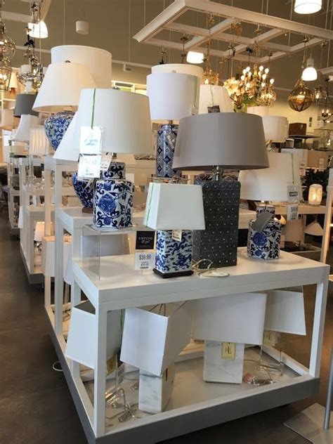 A Peek Inside A New Homesense Store Blue And White Living Room Blue Lamp Homesense