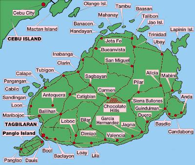 Map of Bohol