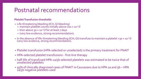 Foetal And Neonatal Alloimmune Thrombocytopenia Ppt