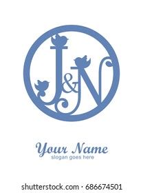 J W Initial Wedding Decorative Logo Stock Vector Royalty Free