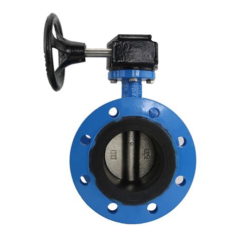 Turbine Soft Seal Butterfly Valve Ductile Iron Flange Butterfly Valve