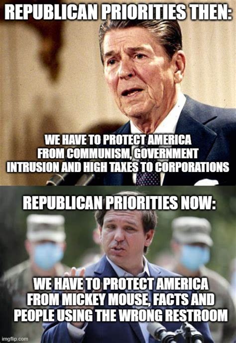 Image Tagged In Ronald Reagan Ron Desantis Imgflip