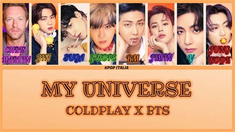 Coldplay X Bts My Universe Color Coded Sub Ita Youtube