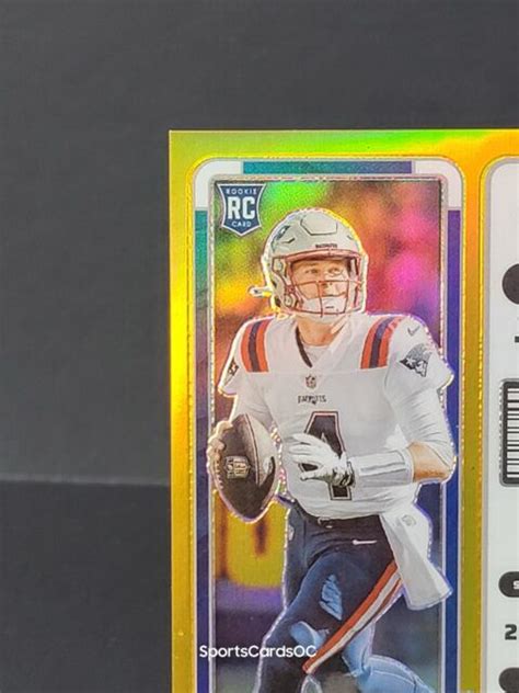 2022 Panini Contenders Optic Rookie Ticket Gold Prizm 62 Bailey