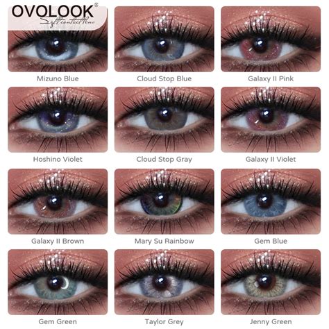 Ovolook Pcs Pair Tone Colored Lenses For Eyes Beauty Contact Lenses