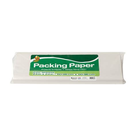 Duck Brand 24 in. x 24 in. White Packing Paper, 220 Sheets - Walmart ...