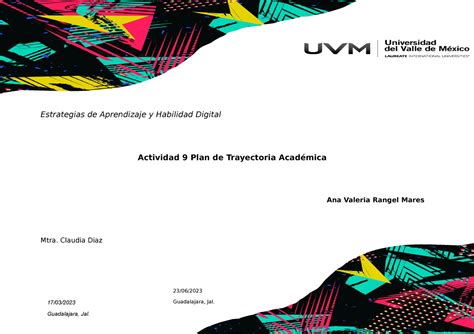 U4 Plan Trayectoria Académica 18022021 Estrategias de Aprendizaje y