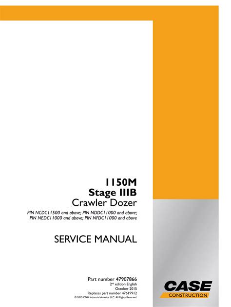 Case M Stage Iiib Crawler Dozer Service Repair Manual Pin