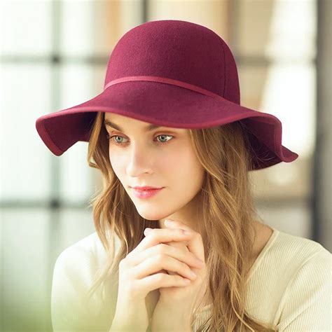 Jkp New Wool Women S Hat Autumn And Winter Fedoras Outdoor Fashion