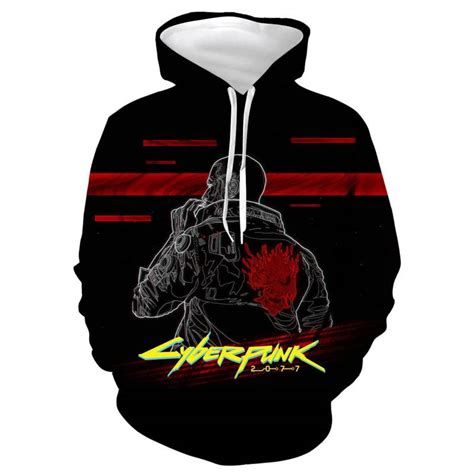 Unisex Cyberpunk Printing Pullover Sweater Cyberpunk 2077 Collection