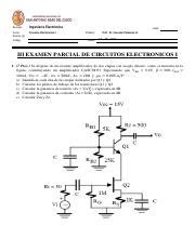 III EXAMEN PARCIAL DE CIRCUITOS ELECTRONICOS I Pdf Escuela