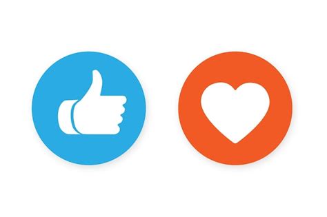 Premium Vector Thumbs Up And Heart Icon