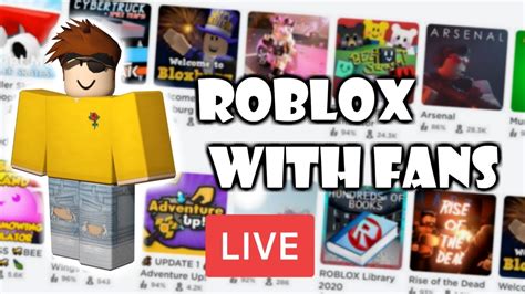 PLAYING ROBLOX WITH FANS Live YouTube