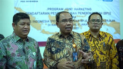 Sukses Tingkatkan Jumlah Kepesertaan Baru BPU Pos Indonesia Dan BPJS