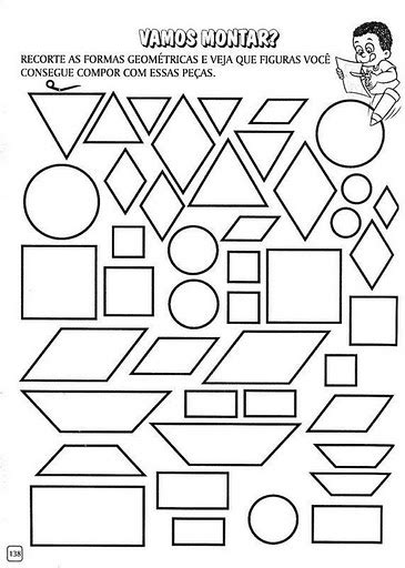 Atividades Geometria S Ries Iniciais E Desenhos P Colorir Imprimir