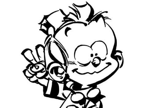 Coloriage Petit Spirou Mignon télécharger et imprimer gratuit sur