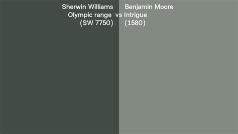 Sherwin Williams Olympic Range Sw 7750 Vs Benjamin Moore Intrigue