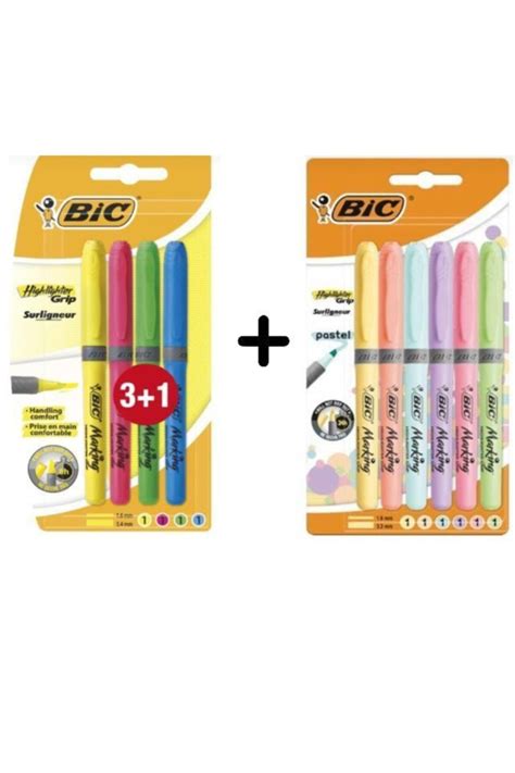 Bic Fosforlu Kalem Pastel Renkler Canlı Renkler 10 lu Set Fiyatı