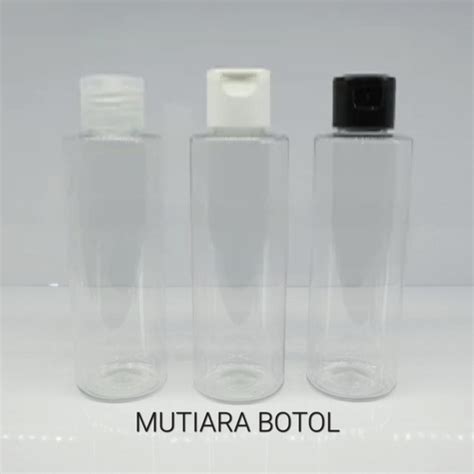 Jual Botol Fliptop Ml Bening Tebal Plastik Import Rf Ml Flip Top