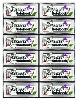 FREE! Interactive Science Notebook Labels by DoodleTastic | TpT