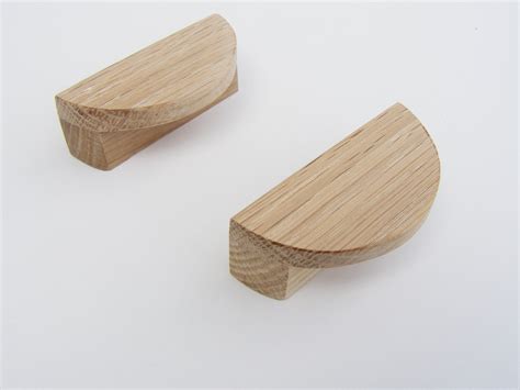 2 Oak Cabinet Handles Set Of 2 Wooden Cabinet Handles Etsy