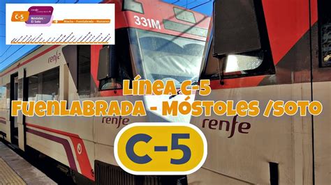 recorrido desde Fuenlabrada hasta Móstoles El soto línea c5 cercanías