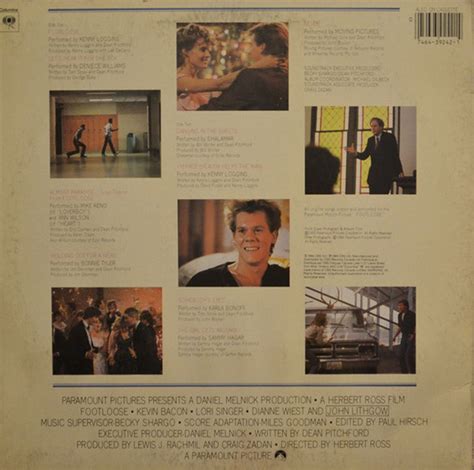 Footloose Original Soundtrack 1984 Vinyl Pursuit Inc