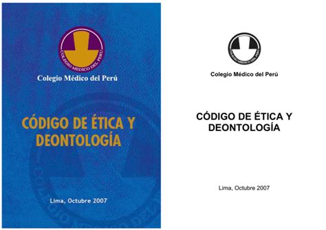 código de ética y deontología