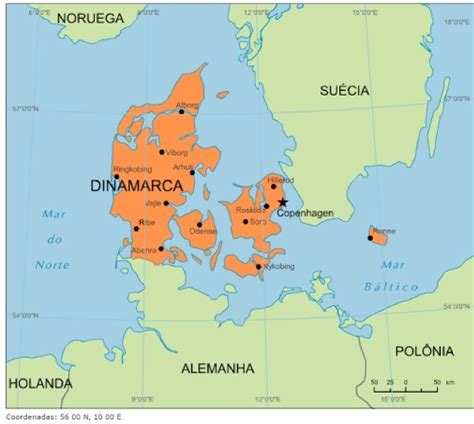 Mapa Da Dinamarca E Paises Vizinhos Podem Ajudar Brainly Br