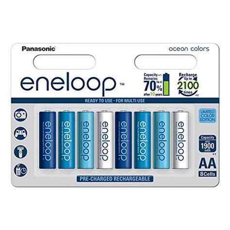 Panasonic Eneloop Serie Especial Ocean Pack 8 Pilas Aa Recargables 1900 Mah