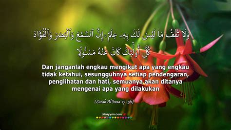 Surah Al Isra Ayat 36 Ilmu Penerang