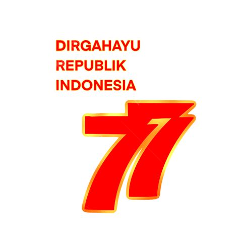 77o Logotipo Del Día De La Independencia De Indonesia Png Logo