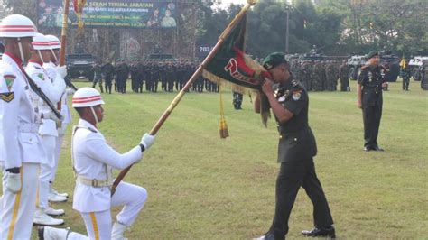 Foto Letkol Ahmad Zaki Pindah Mayor Isnanto Melesat Jadi Komandan