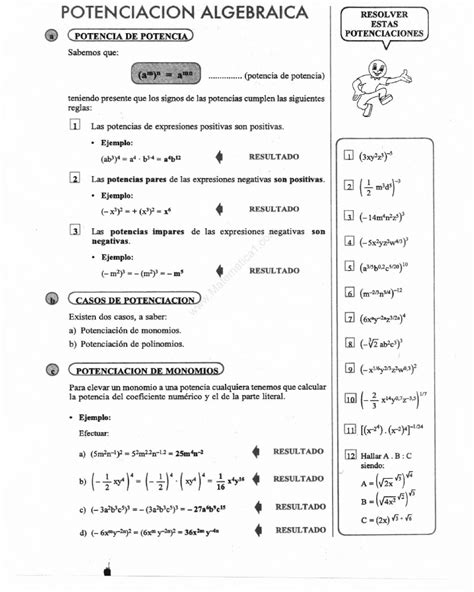 PDF POTENCIACIÓN Y DIVISION ALGEBRAICA DOKUMEN TIPS