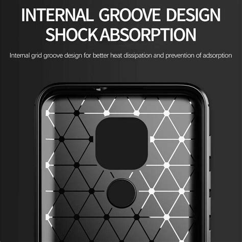 For Motorola Moto E7 Case Xt2095 Carbon Fibre Shockproof Armour Gel Phone Cover Ebay