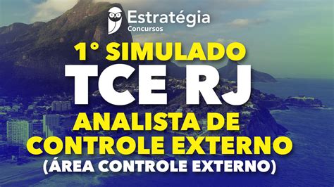 Simulado Tce Rj Para Analista De Controle Externo Rea Controle