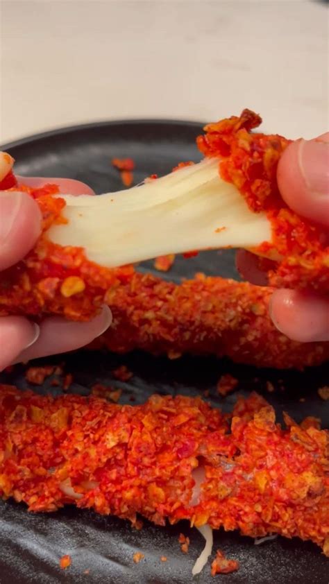 Flaming Hot Doritos Mozzarella Sticks🔥 | Healthy recipes, Easy cooking recipes, Healthy homemade ...