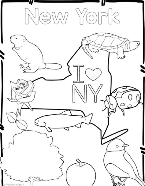 New York State Symbols Clip Art By Teach Simple