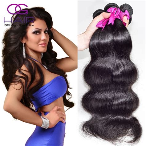 6A Cabello Peruano Virgen Onda Del Cuerpo 4 Mechones 8 30 Pulgadas