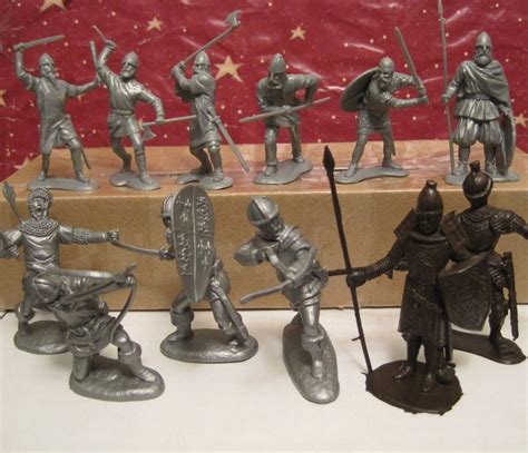 Barzso Marx Emhar Robin Hood Playset Knight Viking 60mm 54mm Plastic Toy Soldier