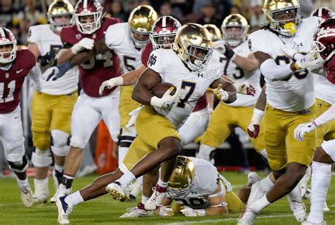 Notre Dame Stanford Takeaways Audric Estime Makes Statement In Runaway