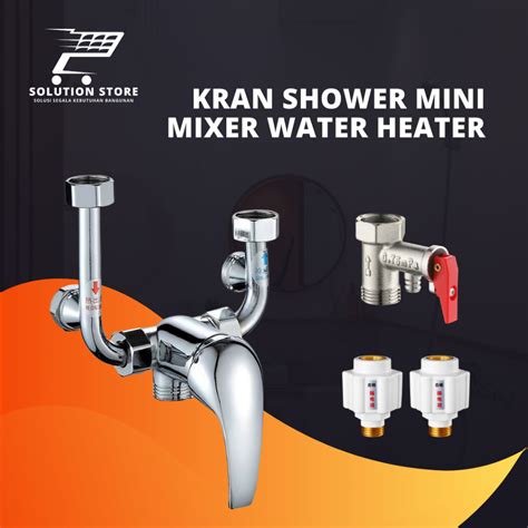 Jual Kran Shower Panas Dingin Mini Mixer Water Heater Tanpa Bobok