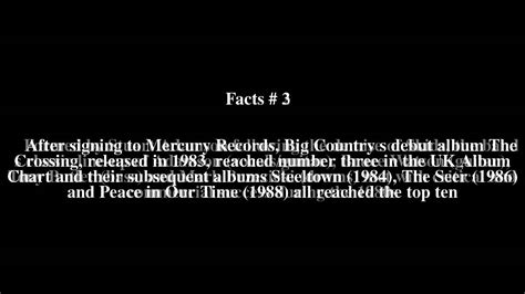 Big Country Discography Top 6 Facts Youtube