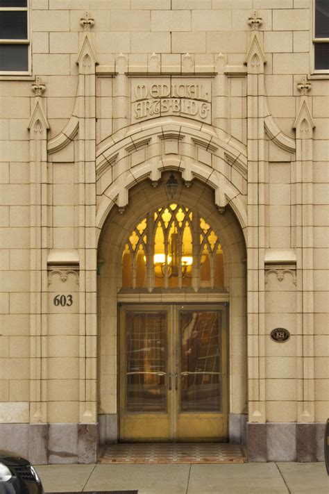 An interior view of the restoration of the Medical Arts Building