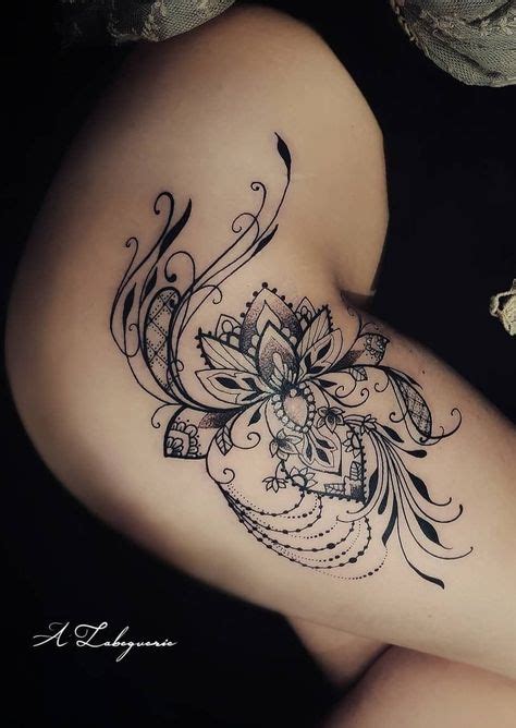 Oberschenkel Tattoos Ideen In Oberschenkel Tattoos Blumen