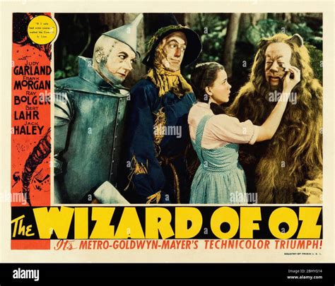 The Wizard Of Oz Year Usa Director Victor Fleming Judy Garland