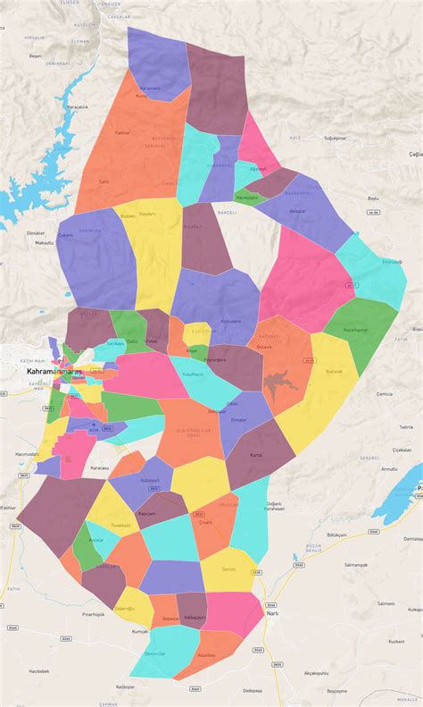 Kahramanmaraş Dulkadiroğlu nun Mahalleleri AtlasBig