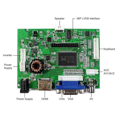 HDMI VGA AV Audio LCD Controller Board For 15 4 17 1440x900 CCFL 30P